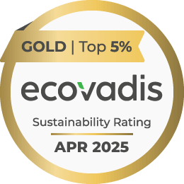 EcoVadis has awarded us the Gold Medal in April 2025